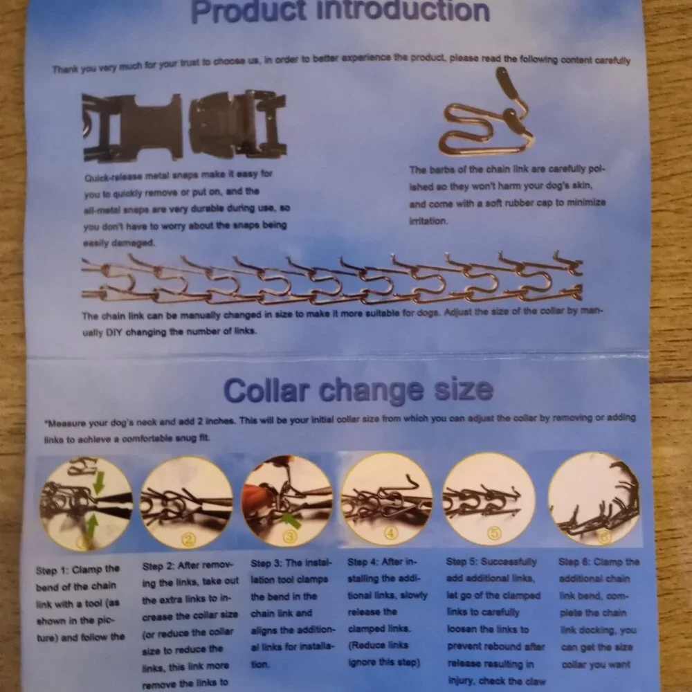 No Pull Collar with Quick Release Buckle for Small Medium Large Dogs